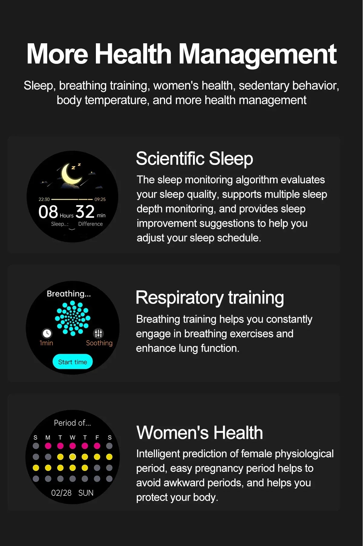 For Xiaomi Precise Laser Therapy Bracelet Uric Acid Blood Lipid ECG+PPG Health Smart Watch Bluetooth Call Smartwatches 2025 New - Wear444