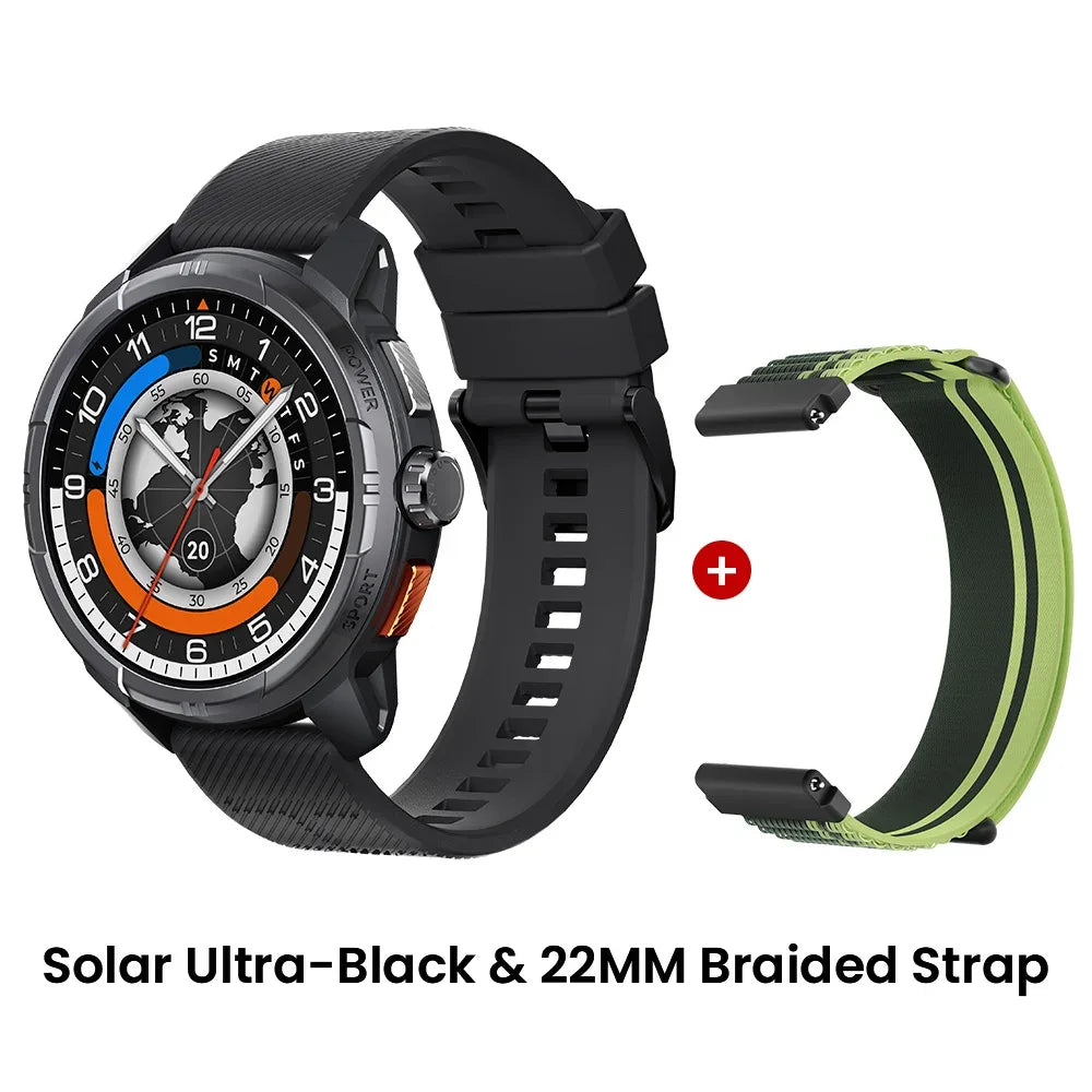 HAYLOU Solar Ultra GPS Smartwatch 1.6” AMOLED Display 5ATM Waterproof Built-in GPS Bluetooth Phone Calls Sports Smart Watch - Wear444