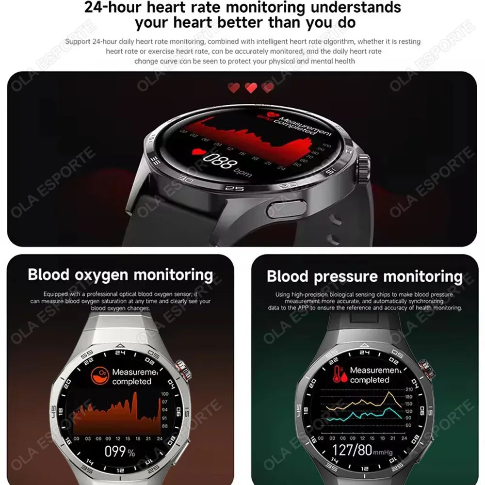 2026 Watch 5 Pro GPS Track Smart Watch Men 360*360 AMOLED Screen BT Call Fitness IP68 Waterproof Health Monitor Man Smartwatches - Wear444