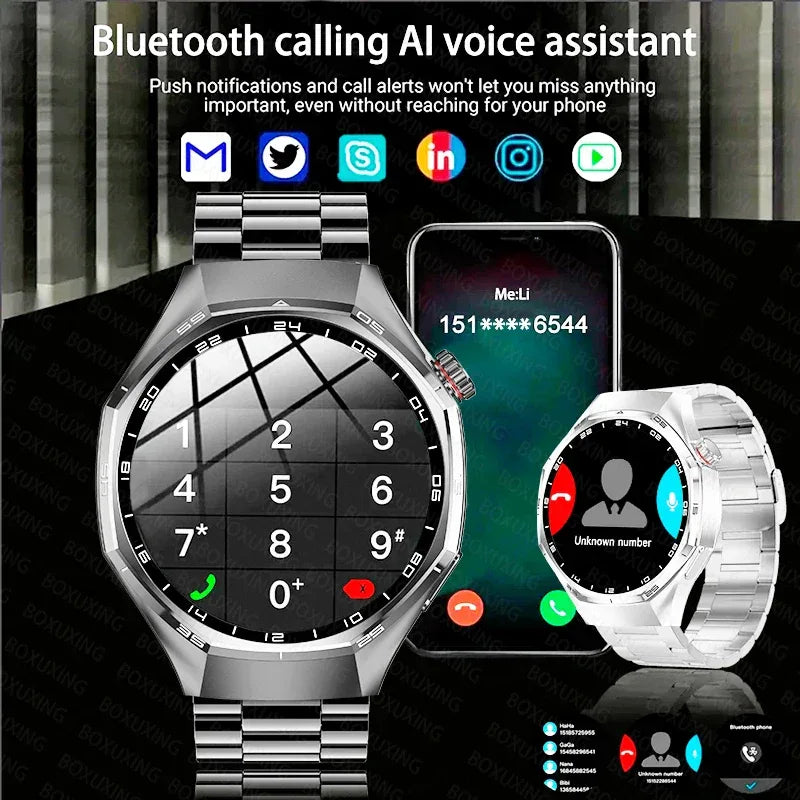 2026 New Upgrade Watch 6 Max GPS Workout Tracking Heart Rate Blood oxygen AMOLED Bluetooth Call Sport Waterproof Smart Watch - Wear444