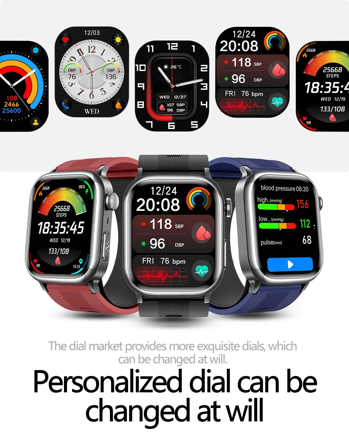 2025 New Ultra Air Bag SmartWatch Men Blood Fat ECG+PPG Blood Pressure Broadcast NFC HD BT Call Health Bracelet Woman - Wear444