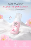 Japan Sakura Cleansing Mousse 100ml Deep Clean Moisturizing Foam Face Wash For All Skin Types Whitening  Beauty Bubble Skincare