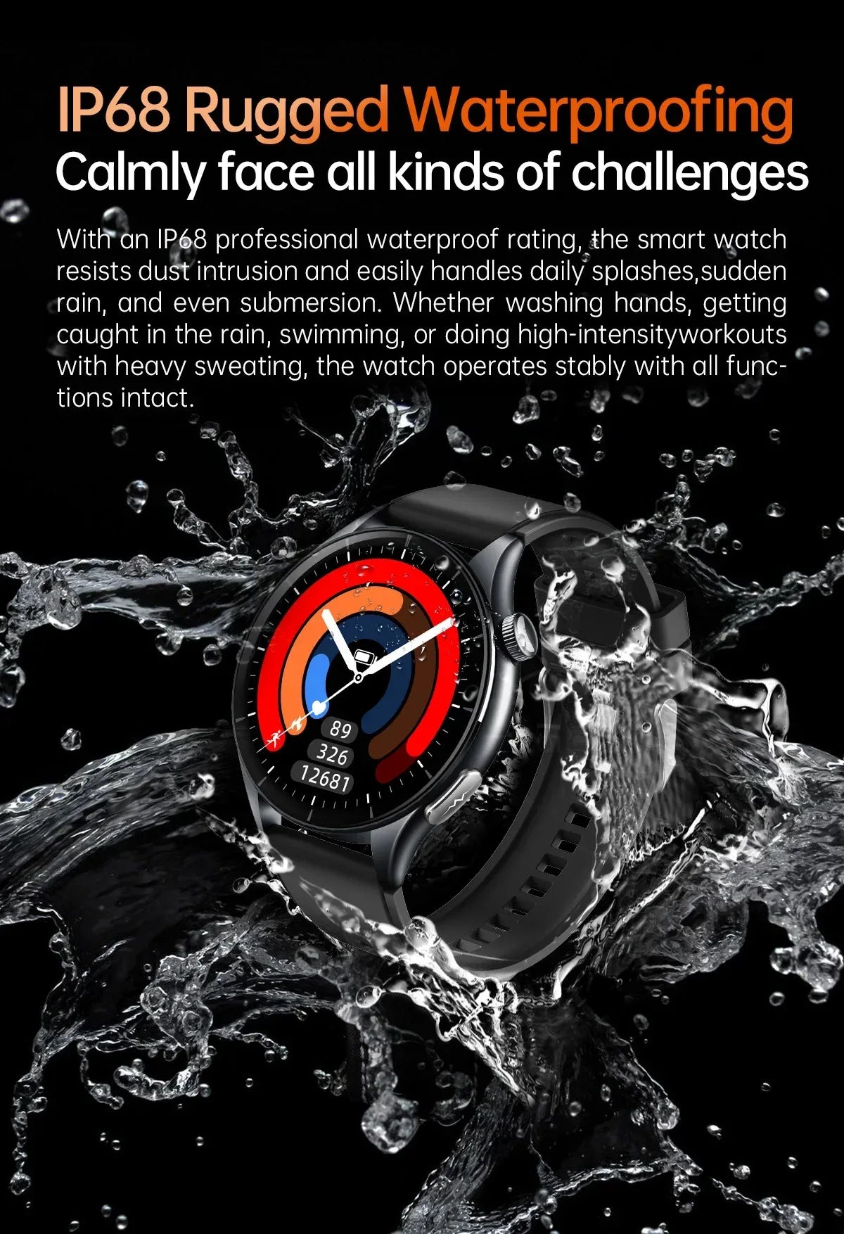 2025 New NFC+ECG+PPG Health Smart Watch BMI Fat Heart Rate Blood Pressure Watch 380mAh BT Call IP68 Waterproof Sports Bracelet - Wear444