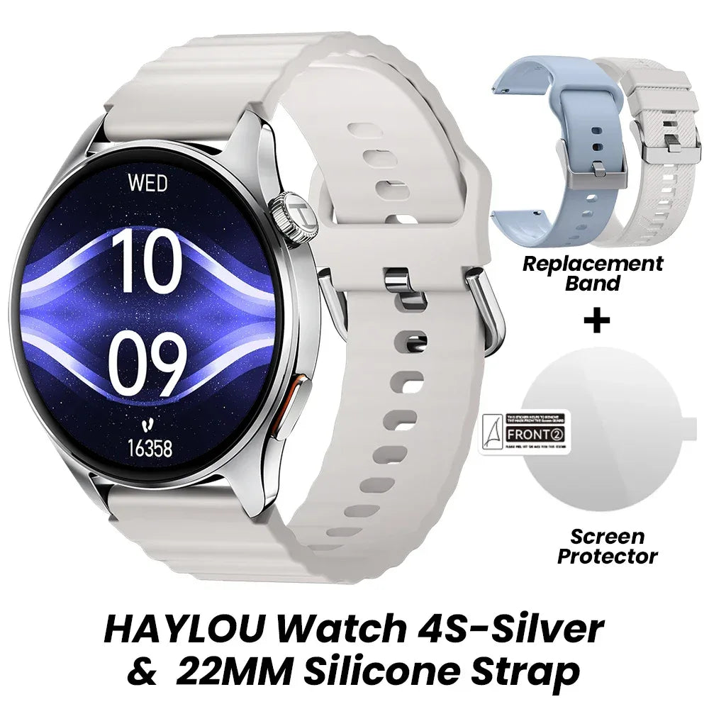HAYLOU Watch 4S GPS Smartwatch 1.43” HD AMOLED Display 5 Satellite GPS Positioning 120+ Workout Modes Sport Fitness Smart Watch - Wear444