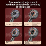 Electric Hair Regrowth Brush with Infrared Light Machine Acupoint Scalp Massage Anti-Hair Loss Exercise Hair Scrubber Combs