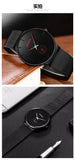 2025 New Fashion Mens Watches Top Brand Luxury Quartz Watch Men Casual Slim Mesh Steel Waterproof Sport Watch Relogio Masculino