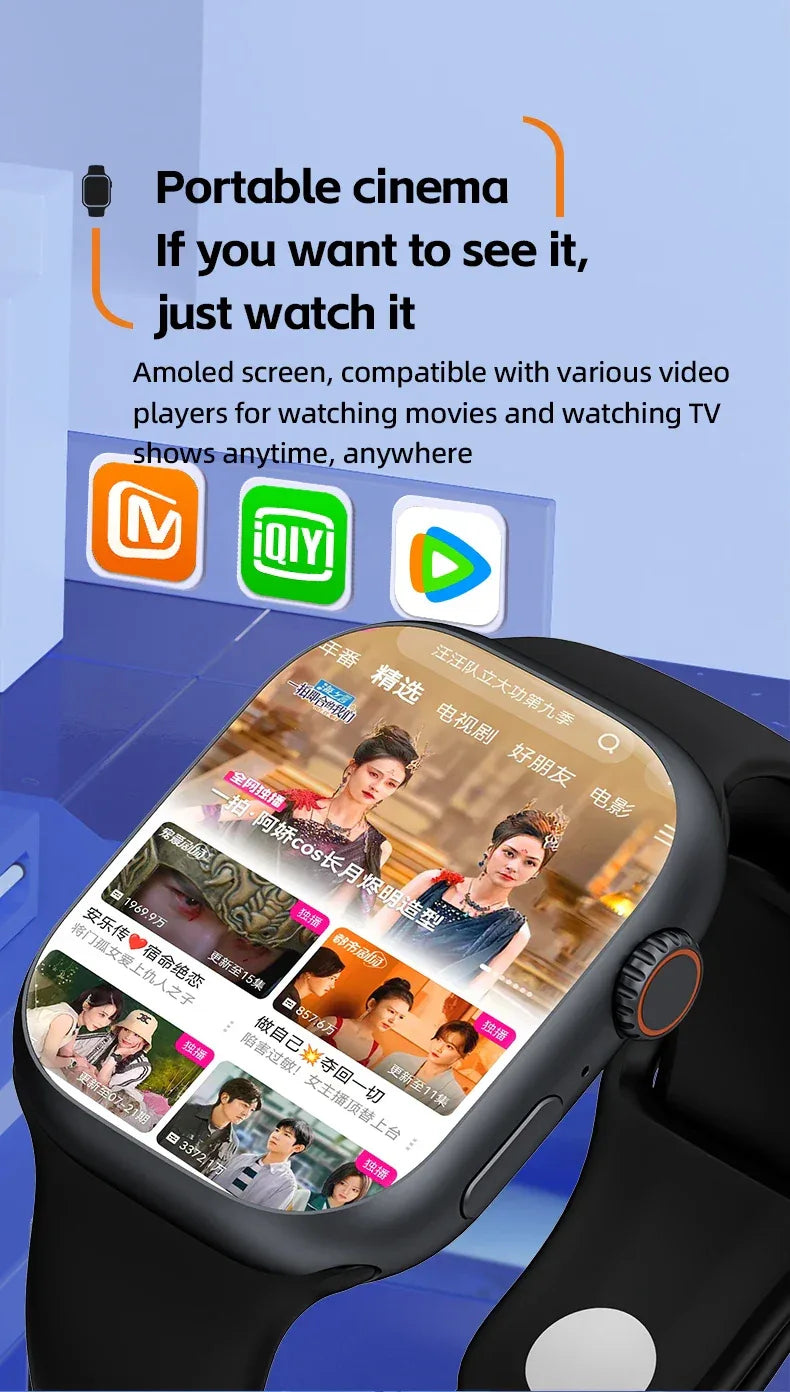 CD99 watch X 5G smartwatch 2.29inch AMOLED 5G LTE smart watch with 180 ° rotary camera GPS WiFi SIM card slot health monitoring - Wear444