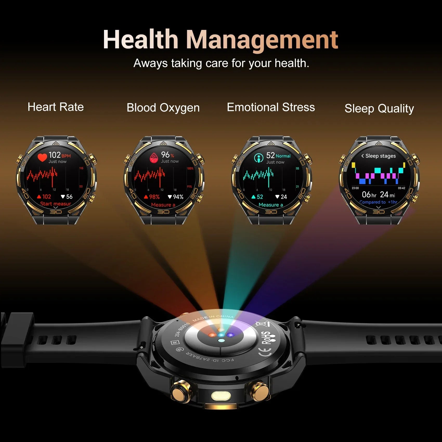 Blackview W90 Pro Smartwatch 1.43" AMOLED Display Up to 20 Days Battery Life, Blood Oxygen,Bluetooth Calling,Heart Rate Monitor - Wear444