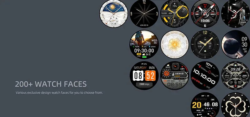 2026 GPS Smartwatch AMOLED 1.32" Military Watch Call 5ATM Waterproof 170 Sport Modes Smart Watch with Compass Barometer Altitude - Wear444