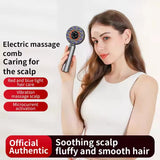 Electric Hair Regrowth Brush with Vibration Acupoint Scalp Massage Anti-Hair Loss Exercise Machine Hair Oil Liquid Applicator