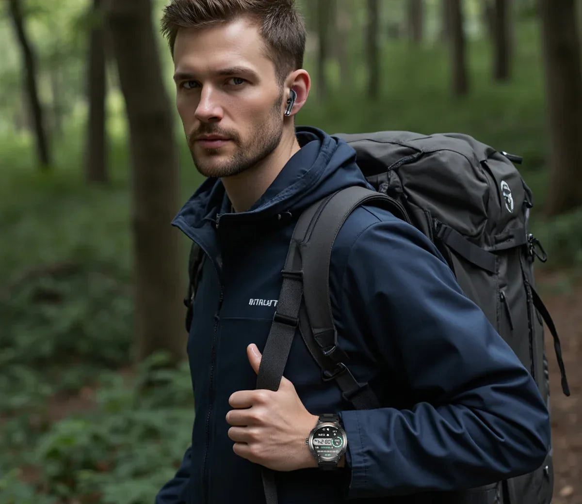 2025 NewSmart Watch With BT earphone 2-In-1 NFC Bluetooth Call Men Watch GPS Track Heart Rate Monitor Play Music SmartWatch GIFT - Wear444