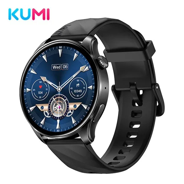 KUMI GW3 Pro Smartwatch 1.43" AMOLED IP68 Waterproof Bluetooth 5.2 Fitness Tracker Heart Rate Blood Oxygen Monitor - Wear444