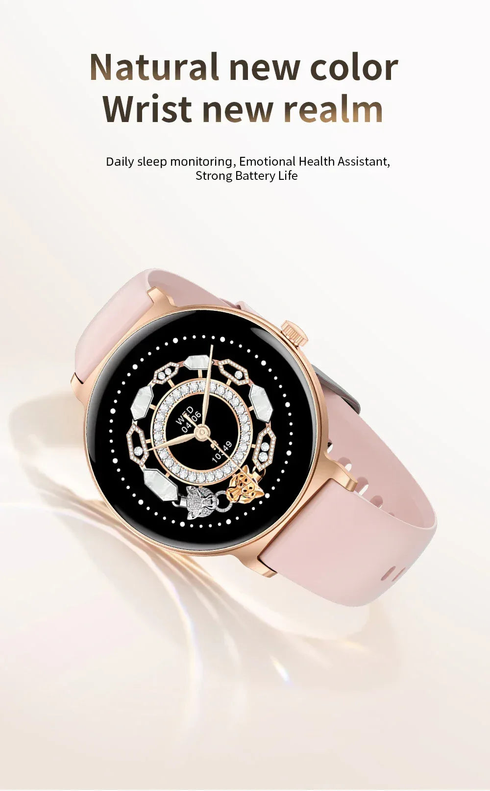 For Android IOS New Ultra Thin Smart Watch Women Screen Always Display Time Sports Bracelet Bluetooth Call Fashion Smartwatch - Wear444
