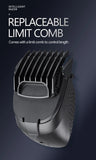 Electric Hair Clipper Professional Electric Cordless Hair Beard Trimmer 0.1mm Bald Head Self Hair Cutting Machine for Men