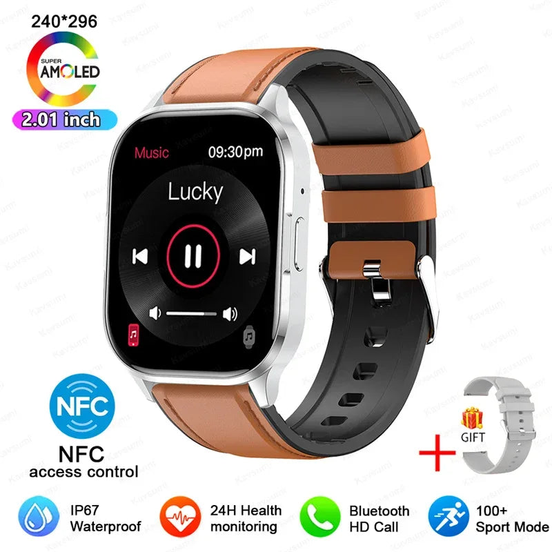 2026 Fashion Women Watch Ultra Smart Watches 2.01"AMOLED Full Touch Screen Call health Sport Smartwatch For Android IOS Ladies - Wear444