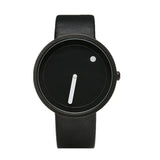 Geekthink Top Brand Creative Quartz Watch for Men Women Luxury Casual Leather Strap Quartz-Watch Simple Designer Fashion Clock