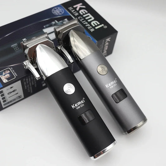Kemei KM-253 Professional Hair Cutting Machine Men's Haircut Machine Cordless Hair Trimmer Machine USB Charging Hair Clipper