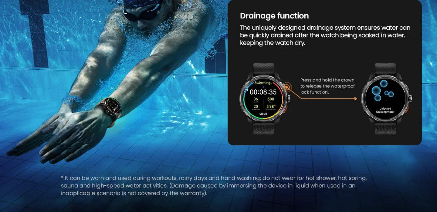 HAYLOU Solar Ultra GPS Smartwatch 1.6” AMOLED Display 5ATM Waterproof Built-in GPS Bluetooth Phone Calls Sports Smart Watch - Wear444