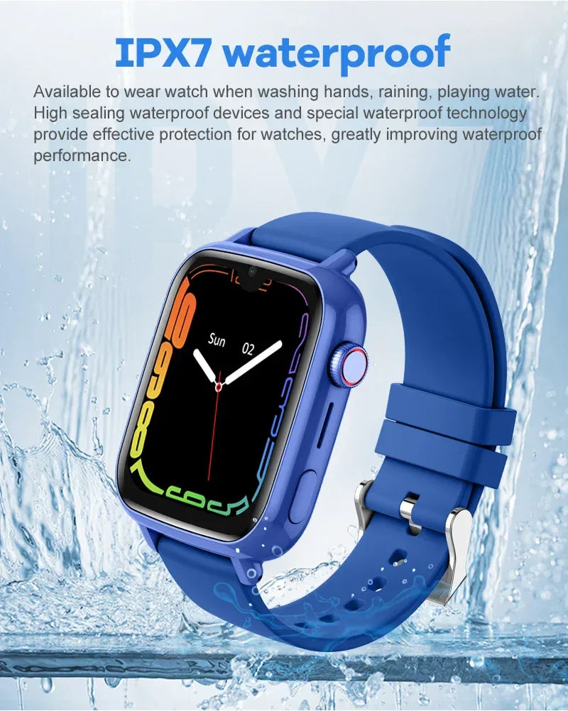 4G Smart Watch Kids GPS WIFI Video Call SOS APP Download Child Smartwatch Camera Monitor Tracker Location Phone Watch - Wear444