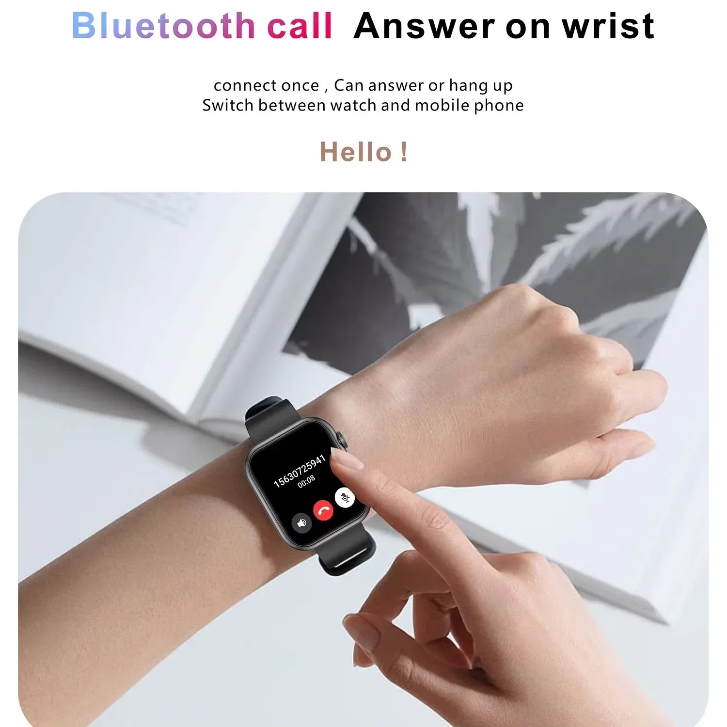 For Apple iPhone 14 Pro Max 14 Plus 13 12 Pro Max Mini 2023 Smart Watch 1.28" BT Call Sports Sleep Monitor Heart Rate for Men - Wear444