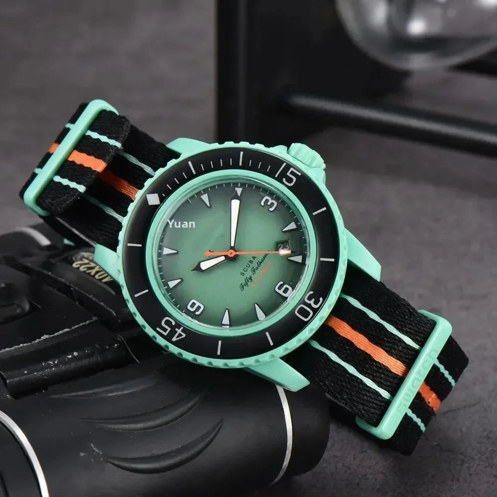 Tactical Nylon Watch - Chronograph Sport Waterproof