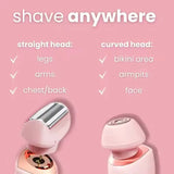2in1 Remove Hairs Female Electronic Shavers Body Epilator Shaving Hair Removal Ladies Electric Shaver Machine for Women
