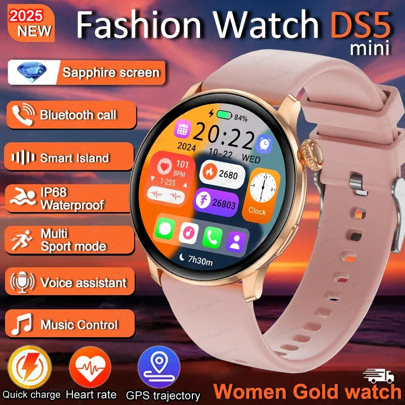 2026New Fashion Smart Watch Lady Man Watch AMOLED Screen GPS Sport Heart Rate Bluetooth Call Waterproof Outdoor Smartwatch Women - Wear444
