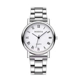 Fashion Men Quartz Watch Luxury Silver Band Analog Watch for Mens Clock Reloj Hombre
