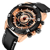 MEGIR Luxury Men's Watch Leather Belt Quartz Business Watches Luminous Fashion Sports Man Wristwatch Clock Relogios Masculino