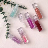 Magic Lip Oil Color Changing Lip Care Plumper Long lasting Moisturizing Cruelty Free Vegan Glitter Lipgloss Custom Logo 5pcs