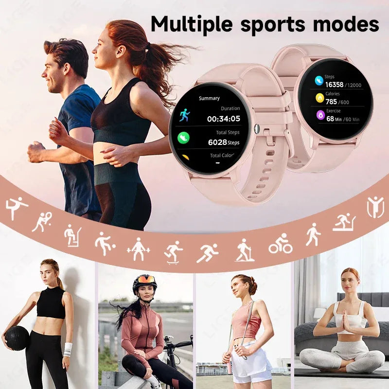 2025 New Smart Watch Women Men Bluetooth Call Sports Fitness Watches Heart Rate Health Monitor Smartwatch Ladies For Android iOS - Wear444
