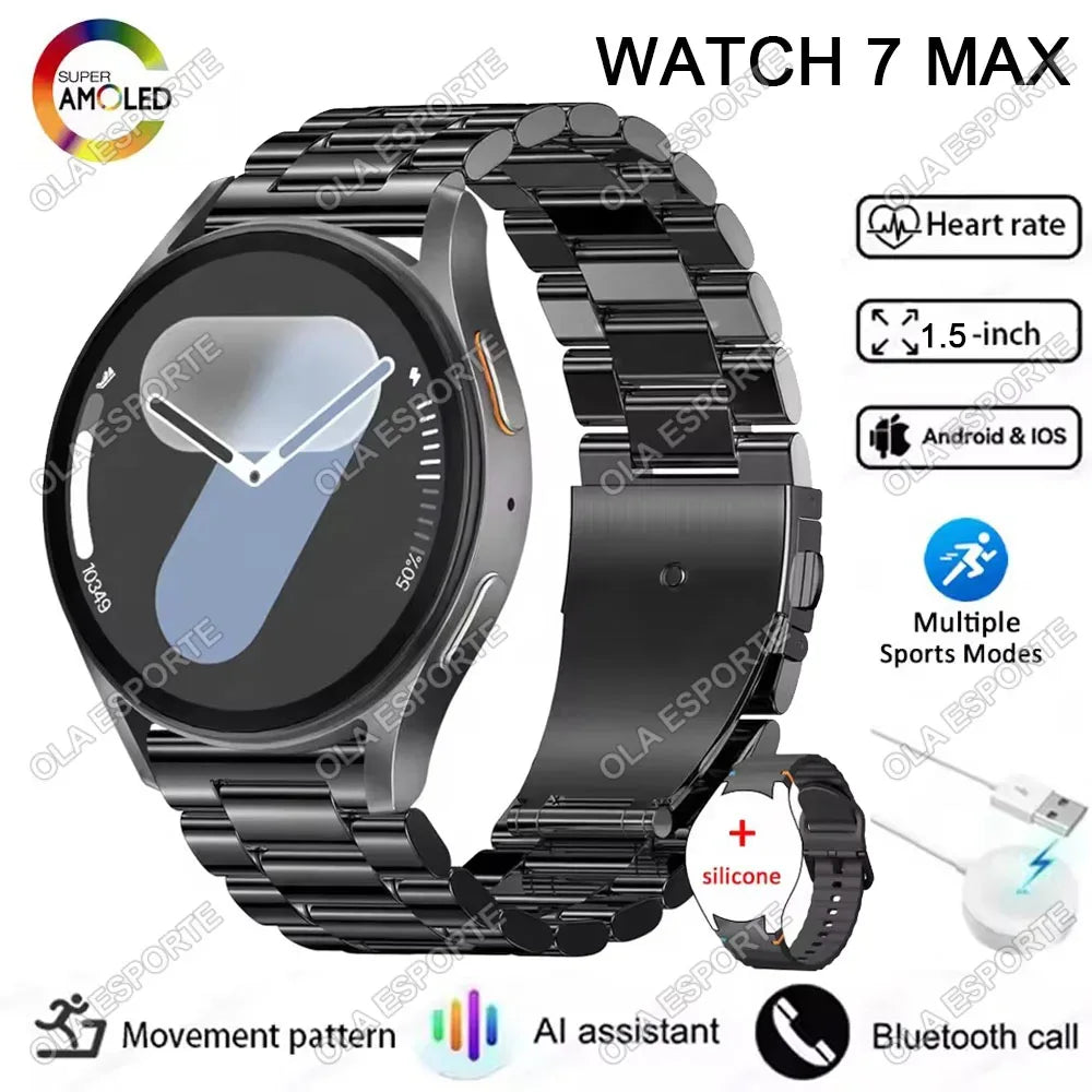 Smart Watch 6 Pro Original Premium GPS Smartwatches For Women Men Amoled Display Bluetooth Call 5ATM Waterproof Sport Wristwatch - Wear444