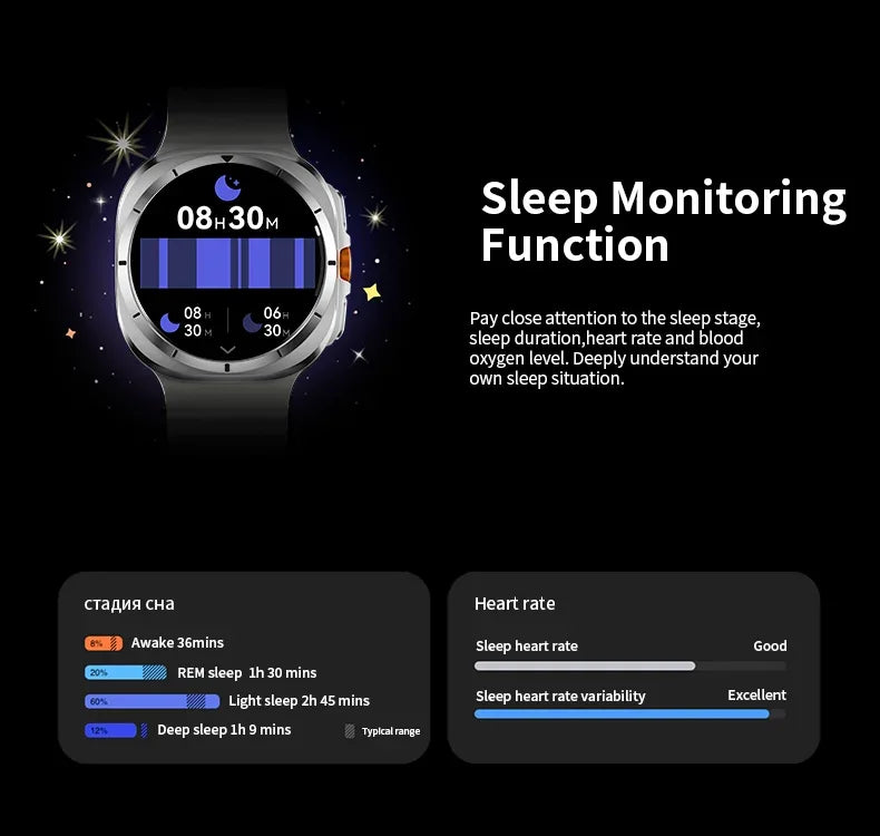 2025 New Watch8 Ultra Smart Watch Classic NFC Health Monitoring Bluetooth Call 3ATM Waterproof HD Smartwatch For IOS Android - Wear444