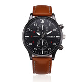 Top Brand Luxury Men's Watches Casual Leather Belt Analog Quartz Wrist Watches for Men Fashion Sports Male Clock Reloj Hombre