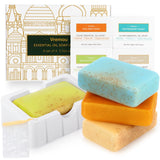 4 Packs Of Natural Plant Essential Oil Soap, Mint Soap, Eucalyptus Soap, Moisturizing Cleansing Soap - Shower Body Soap Gift Box