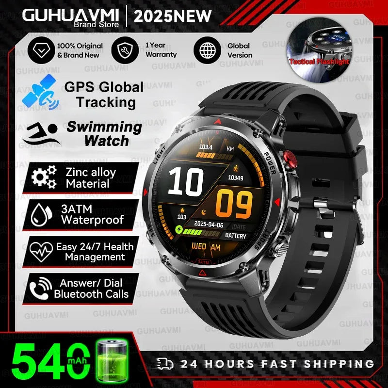 2025 New Women's Fashion Sports Smart Watch Built in GPS 3ATM Waterproof Bluetooth Call Health Monitoring Smartwatches For Women - Wear444