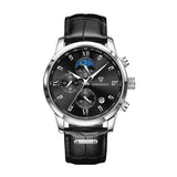 LIGE Men Watches Fashion Quartz Watch Tourbillon Clock Genuine Leather Waterproof Watch Men Military Wristwatch Man Reloj Hombre