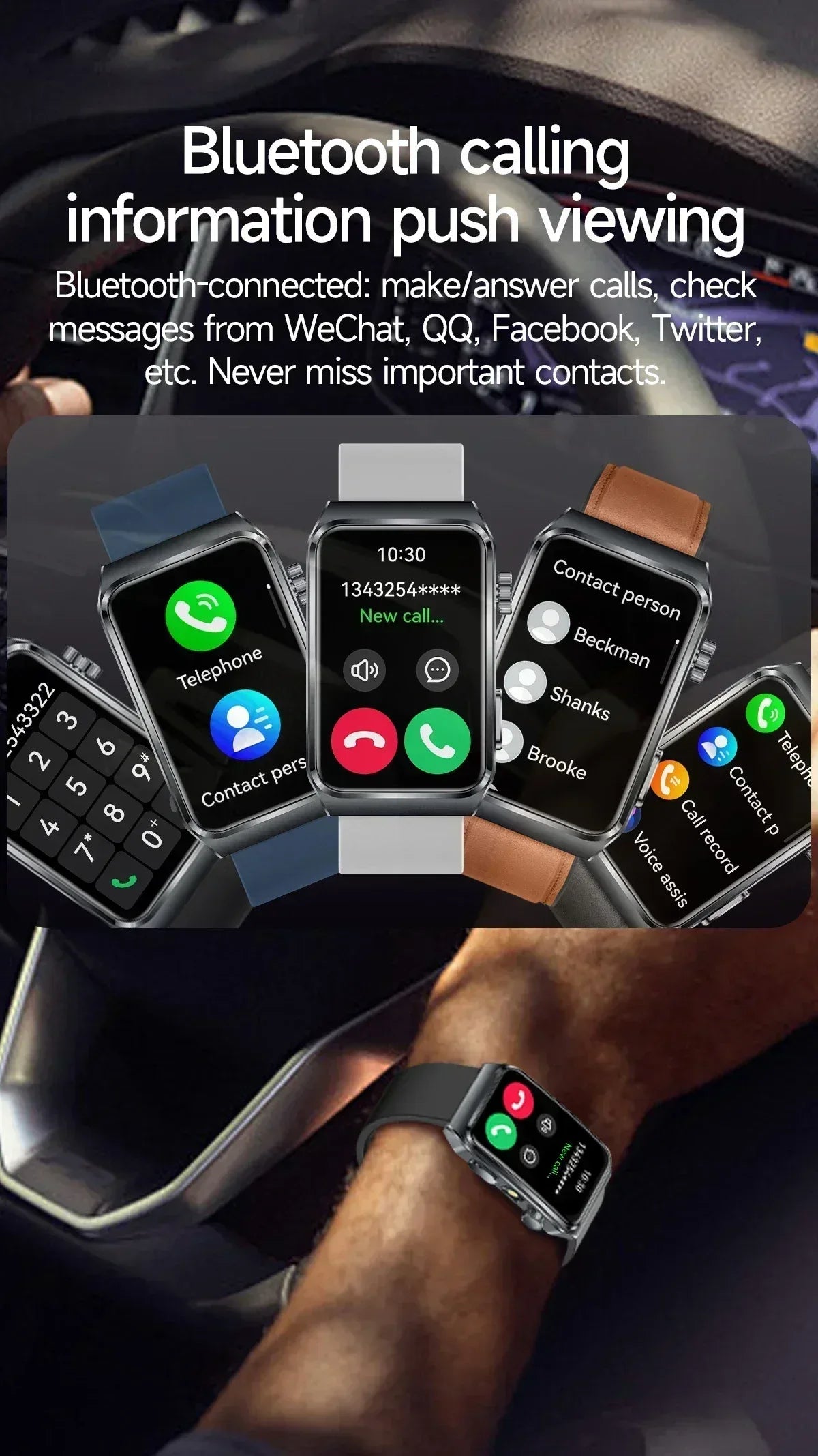 2025 New Nursing Grade ECG+PPG Pulse therapy Smartwatch Men Blood lipid Uric acid Bluetooth call Health Bracelet For Android iOS - Wear444