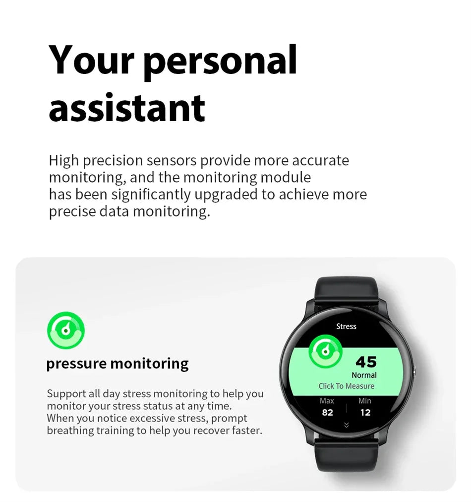 2025 New Smart Watch Women Men Bluetooth Call Sports Fitness Watches Heart Rate Health Monitor Smartwatch Ladies For Android iOS - Wear444