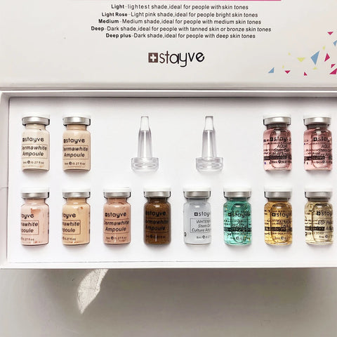 8ml Stayve BB Cream Glow Ampoule Starter Kit Niacinamide Sunscreen Foundation Cream Rejuvenation Essence Face Makeup Skin Care