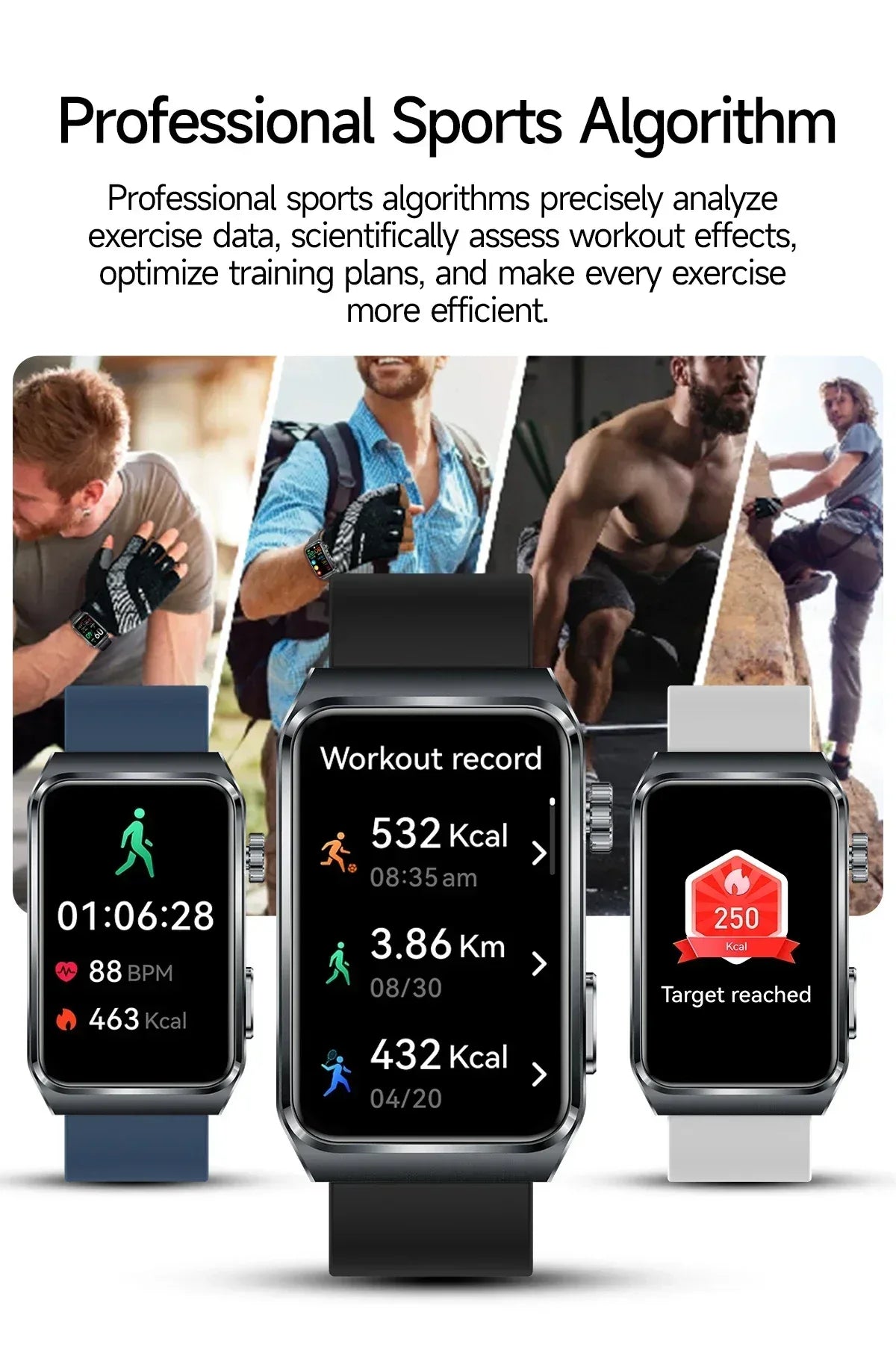 2025 New Nursing Grade ECG+PPG Pulse therapy Smartwatch Men Blood lipid Uric acid Bluetooth call Health Bracelet For Android iOS - Wear444