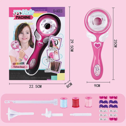 DIY Braiding Hairstyle Tool Electric Automatic Hair Braider Twist Braider Machine Weave Roller Hairstyle Machine Set Child Gift