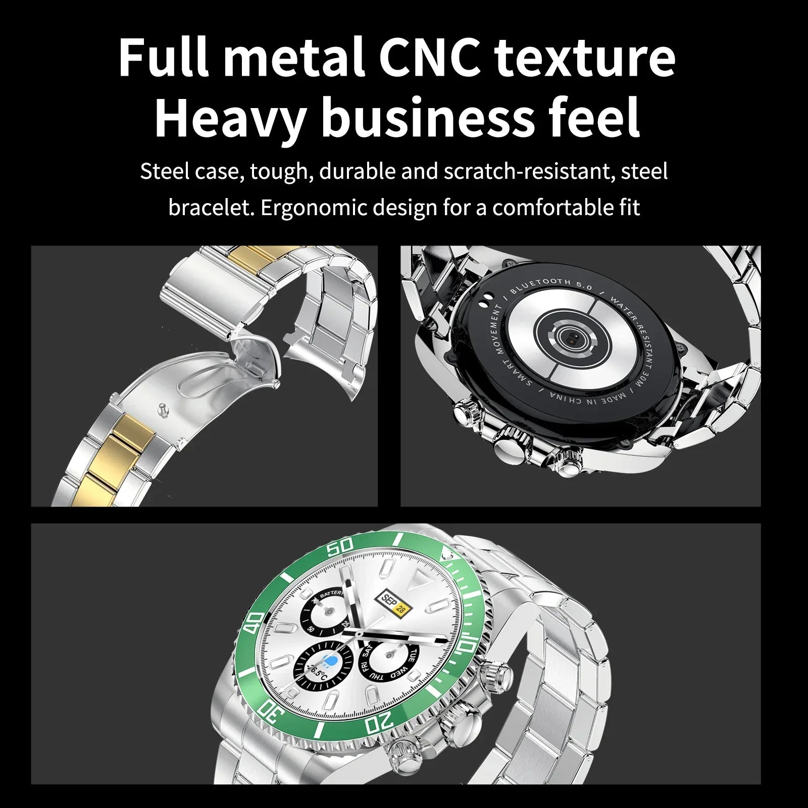 Aiweile AW12 New Style Luxury Smart Watch Dials Answer Call For Men Waterproof Sport Digital Business Watch For Gift - Wear444