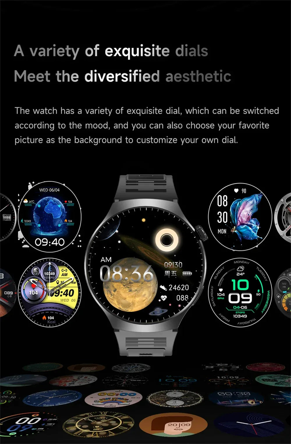 G.L Wear 2025 New Men's Smart Watch HD Display Health Tracking Bluetooth Calling Voice Assistant Sports Smartwatch - Wear444