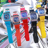 2025 New Fashion Men Luxury Watches Mens Top Big Silicone Jelly Casual Quartz Watch For Gift Relogio Masculino Male Wristwatches