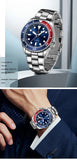 2025 new men's quartz watch fashion classic business men's watch quartz watch men's luminous calendar steel belt watch student