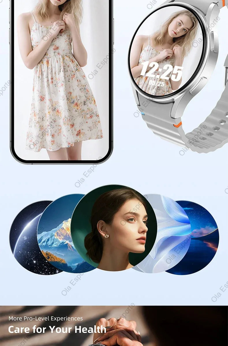 Smart Watch 6 Pro Original Premium GPS Smartwatches For Women Men Amoled Display Bluetooth Call 5ATM Waterproof Sport Wristwatch - Wear444