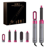 5-in-1 Hairstyling Tool is a revolutionary hair styling machine that combines the power of a hair dryer, straightener, curler,vo