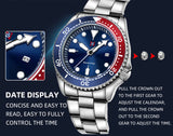2025 new men's quartz watch fashion classic business men's watch quartz watch men's luminous calendar steel belt watch student