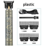 Vintage T9 Electric Hair Cutting Machine Hair Clipper Professional Men Shaver Rechargeable Barber Trimmer for Men Dragon Buddha